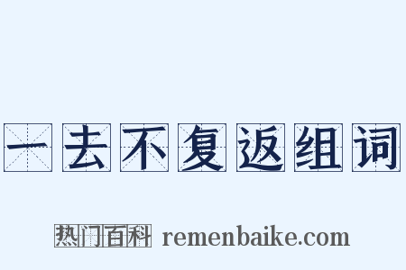 一去不复返组词是什么意思的图片